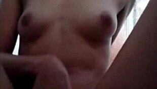 Filipina strips in shower. Boldly fingers shaved small tits pussy