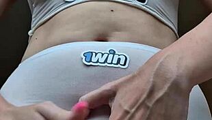 russian milf dirty talks you to lick her wet cunt close up pov tongue deep in