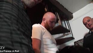 i'm watchin' three hotties get hard fucked n' double penetrated wild... damn!