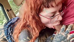 Daddy, why's your cock so big during car oral - humiliate me more?