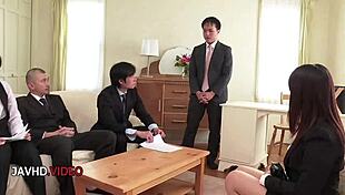 Naughty Busty Asian Office Babe Delivers Incredible Japanese Blowjob