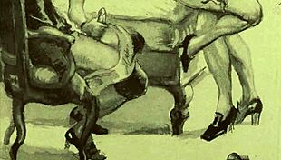 I cherish this vintage erotic art with hairy beaver allure