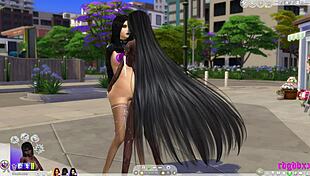 Sims 4 Ladyboy Pounds Pregnant Futanari Whore Outdoors Public