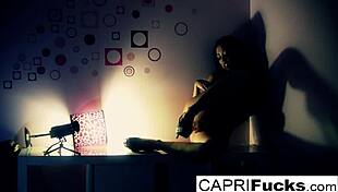 Capri and Dahlia FINGER their TIGHT PUSSIES in hot lesbian play