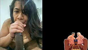 yo this polynesian bbw slut gives bts bbc blowjob then rides it