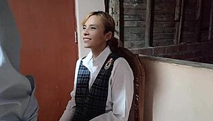 Peruvian Schoolgirl Touches Woodworking Class Gets Hard Nailed Doggystyle Big Ass Shaved Pussy