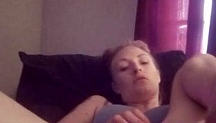 Snow bunny teases shaved pussy solo with toys outside