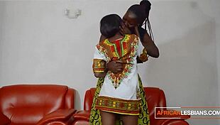 Hot Black Married Lesbians Caught Fingering in Wedding Sextape!