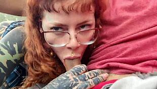 Daddy, why's your cock so big during car oral - humiliate me more?