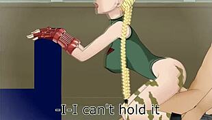 fucked girlfriend hard in cammy cosplay outdoors