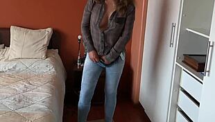 stepsons friend watches me finger hairy pussy while i masturbate hard