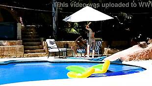 i gag on emma haize's poolside huge cock pov deepthroat facial