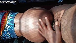 african couple pounds hardcore doggystyle on sheer homemade video