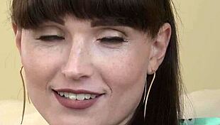 Natalie Mars stretches wide after tasting his full length intimately