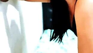 halloween interracial oil massage has hot white stepdaughter deepthroating black stepdad's monster cock