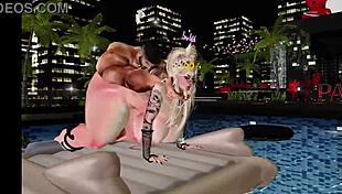 my favorite mature whore shakes her big bimbo ass in heat