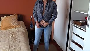 stepsons friend watches me finger hairy pussy while i masturbate hard