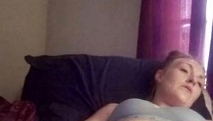 Snow bunny teases shaved pussy solo with toys outside