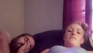 Snow bunny teases shaved pussy solo with toys outside