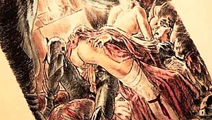 I cherish this vintage erotic art with hairy beaver allure