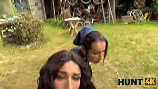 hunt4k hunter totally digs outdoor ride with hot czech brunette