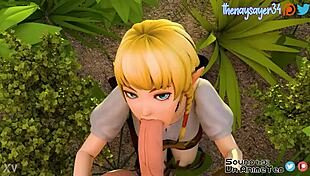 Linkle Deepthroats Massive Cock In Clothed Hentai POV Blowjob Action