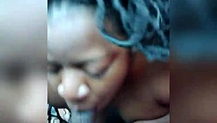 ebony babe sucks monster black cock before cumshot orgasm