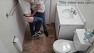 what if that skinny student got bent over school toilet for doggystyle?