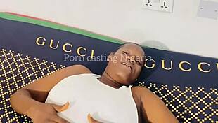 Ever wondered what happens in a casting with this horny ebony beauty?