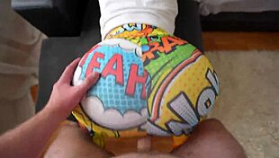 Caught Stepsister Masturbating Then Fucked Her Big Juicy Ass Tearing Leggings Pov Creampie