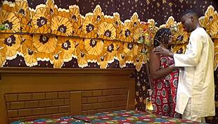 ebony slut sucks big monster cock deep down her throat