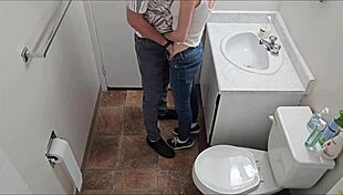 what if that skinny student got bent over school toilet for doggystyle?