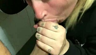 Deepvane sucks my cock in the public cinema bathroom outdoor ebony slut deepthroat golden temptation