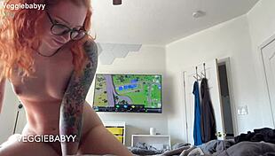 stepsis sucks rides stepbro dildo while gaming dirty talk full vid