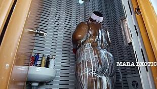 wanna see mara exotic's fat onion booty shake in shower?