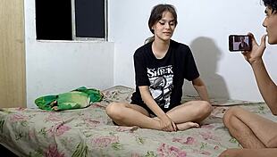 Inventing hot roleplay game with stepsister to fuck her tight pussy part one