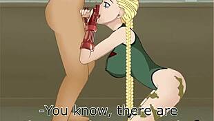 fucked girlfriend hard in cammy cosplay outdoors