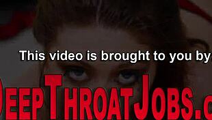 slut chokes on huge cock for messy deepthroat face fucking cumshot blast