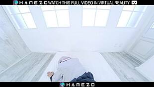 Japanese Teen Minami Sato Moans Wildly Fucked Hard in Bed Cosplay Uniform