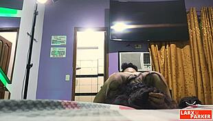 room casting esther bends over, loves pussy licked doggystyle till she cums hard