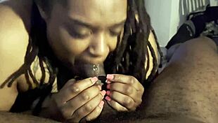 Submissive BBW Fat Slut Deepthroats Swallows Huge Cock Cum