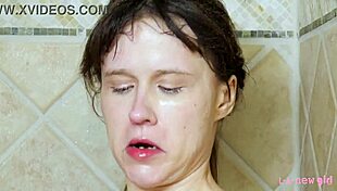 Charming Blonde Enjoys Steamy Casting Shower Scene