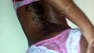 Lola's Petite Ebony Body Strips and Dances Seductively