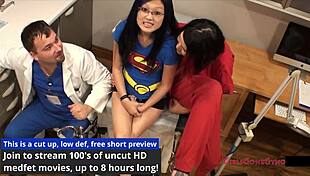 super mina saved by nurse in hospital fetish fingering
