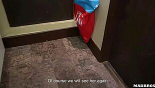 Friend Catches Beautiful Teen DP with Curvy Arab Girl