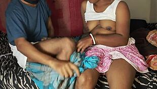 married bride cheats in bedroom, bent over doggystyle with milkman while hubby waits 😈💦