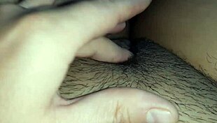 Innocent milf rubs swollen hairy pussy to shaking orgasm