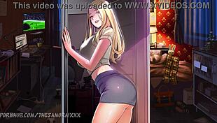 this loser guy finally bangs his hot shaved pussy friend and creampies her deep in the hood