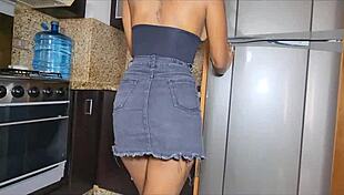 18-year-old latina stepsis shares her naughty homemade secrets with you in taboo ride