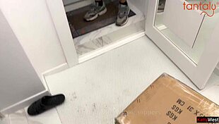 Courier Fucks Me with Tantaly Doll Double Penetration